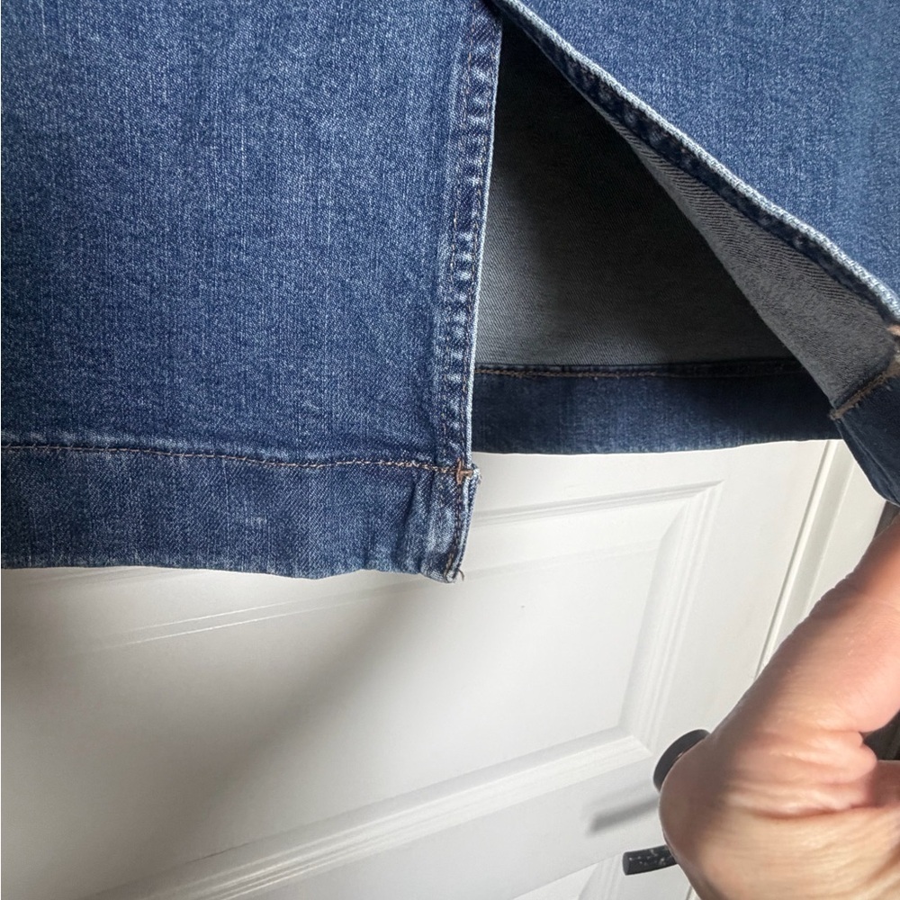 Moving Sale Style & Co. Classic Blue Denim Midi Jean Skirt Size 16P - Picture 3 of 5